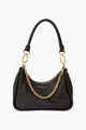 Odette Black Handbag with Gold Chain Detail