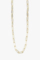 Oval Chain Gold Necklace
