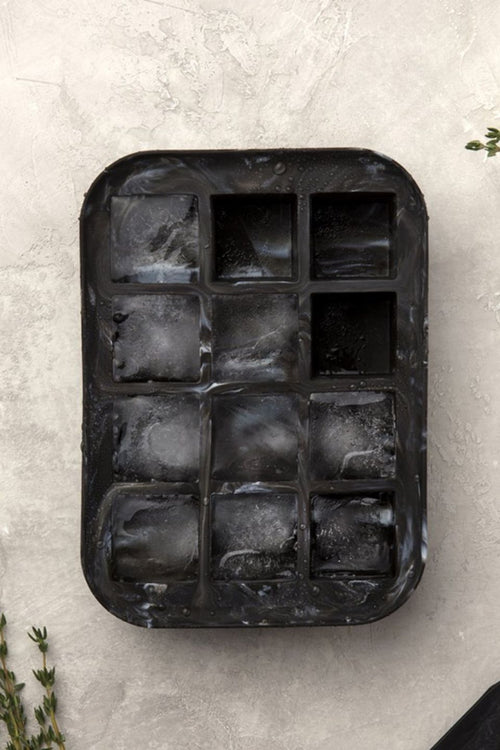 Black Marble Everyday Ice Tray HW Serveware - Plate, Bowl, Servers, Dish, Platter Peak   