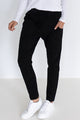 Slouch Black Stretchy Cotton Jersey Pant