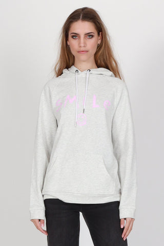 Present White Marle with Pink Smile Hoodie WW Sweatshirt Federation   