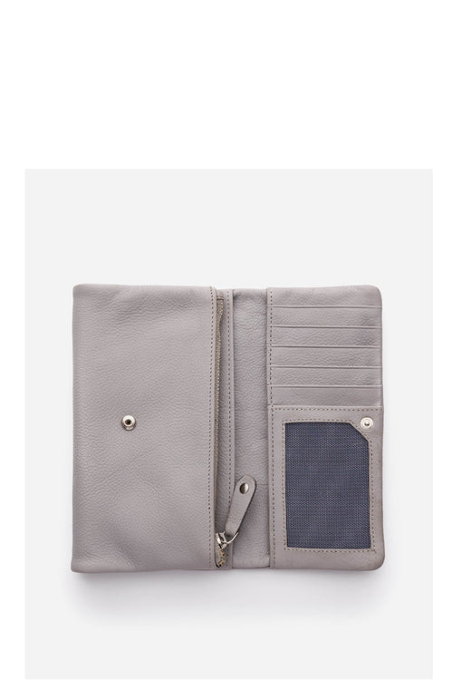 Paiget Misty Grey Foldover Wallet ACC Bags - Wallets+Straps Cosmetic Laptop Ph cases Stitch+Hide   