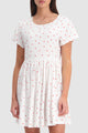 Picnic Mooshine SS White Red Spot Relaxed Dress