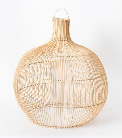 Kuba Natural Lamp Shade 40cm HW Lighting - Lamp, Candleholder, Lantern, Shade Parnell   