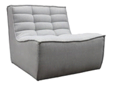 Salta White Sofa Seat HW Furniture - Chair, Table, Floor Mirror, Shelf Le Forge   