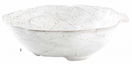 Artichoke White Salad Bowl 32.5cm HW Serveware - Plate, Bowl, Servers, Dish, Platter Bordallo Pinheiro   