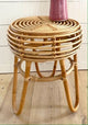 Kubu Rattan Natural Round Side Table