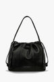 Point Of No Return Black Drawstring Shoulder Bag