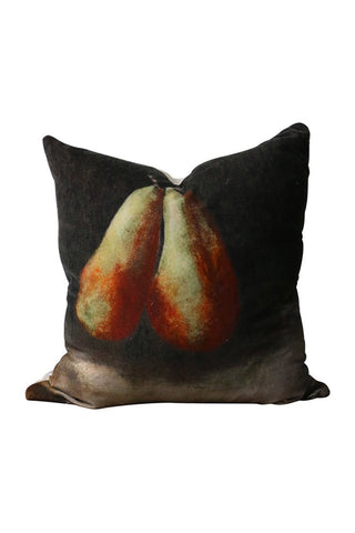 Raphael Pear Velvet Cushion with Feather + Down Inner 50x50cm HW Cushions CC Interiors   