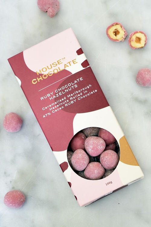 Dragees - Ruby Hazelnuts HW Food & Drink House of Chocolate   