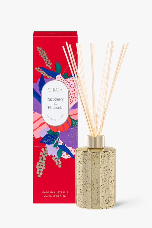 Raspberry + Rhubarb Fragrance Diffuser 250ml HW Christmas Circa Home   