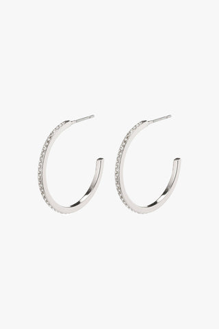 Roberta Pi Silver Plated Crysta,  17mm Earrings ACC Jewellery Pilgrim   