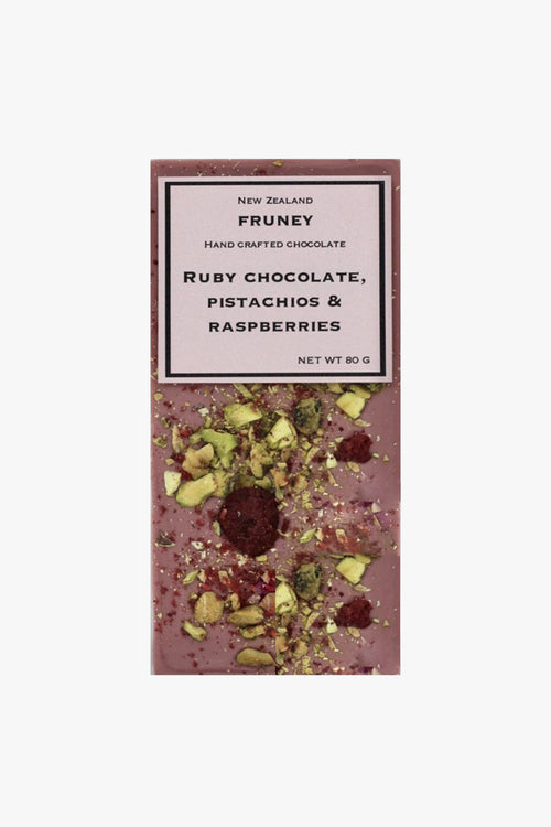 Ruby Chocolate with Pistachios + Raspberries 80g HW Food & Drink Fruney   