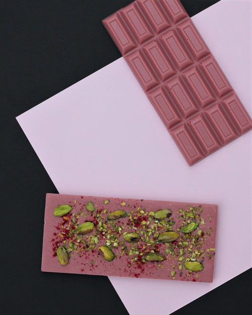 Ruby Chocolate with Pistachios + Raspberries 80g HW Food & Drink Fruney   