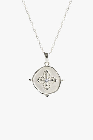 Sahara Medallion Sterling Silver Necklace ACC Jewellery Murkani   