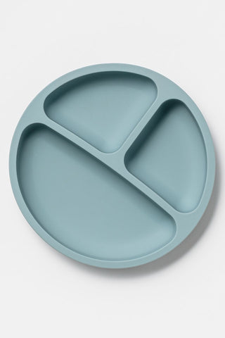 Silicone Divided Plate Blue Rain HW Kids Not specified   