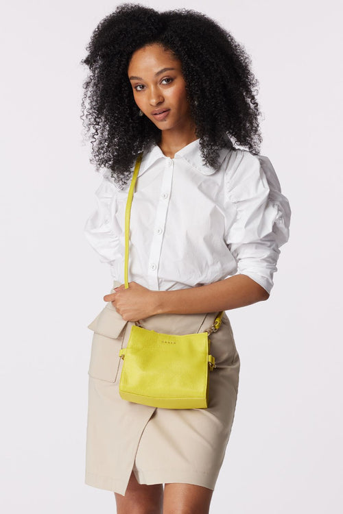 Birdie Citrine Mini Top Handle Square Crossbody Bag ACC Bags - All, incl Phone Bags Saben   