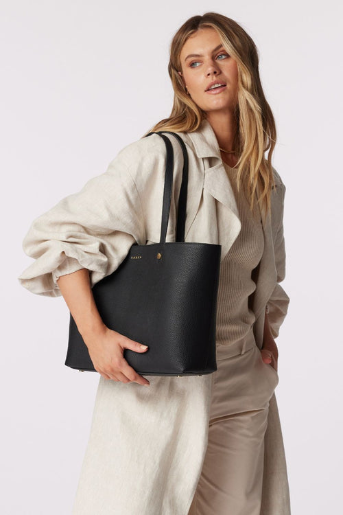 Tilbury Leather Shoulder Bag Black + Prussian ACC Bags - All, incl Phone Bags Saben   