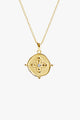 Sahara Medallion 18k Gold Plated  Necklace