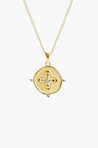 Sahara Medallion 18k Gold Plated  Necklace ACC Jewellery Murkani   