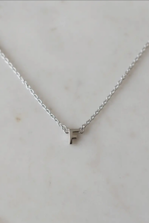 Little Letter Single Silver Necklace ACC Jewellery Sophie   