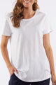 Sierra Luxe SS Relaxed White Tee
