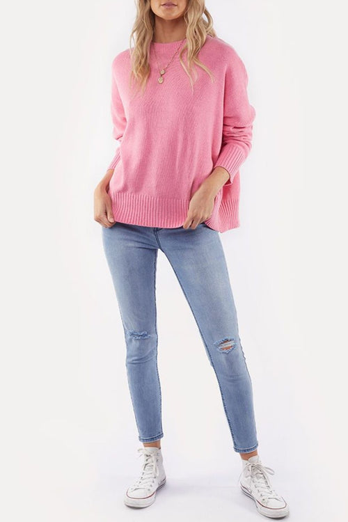 Slouchy Rose Classic Knit WW Knitwear All About Eve   