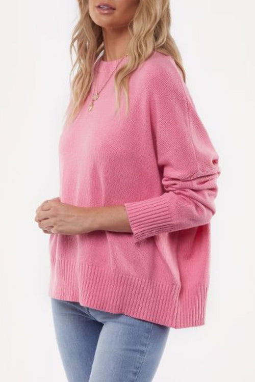 Slouchy Rose Classic Knit WW Knitwear All About Eve   