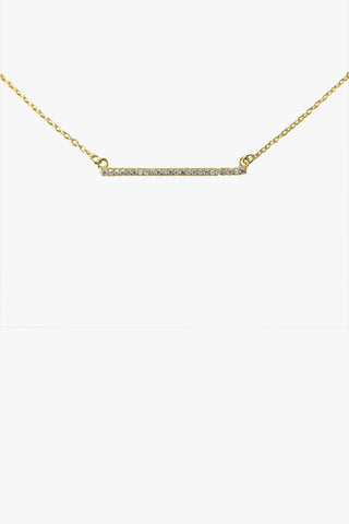 Sparkle Bar Necklace Gold EOL ACC Jewellery Sophie   