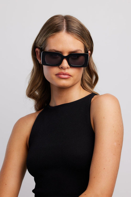 Twiggy Black Eco Square Sunglasses ACC Glasses - Sunglasses Reality Eyewear   