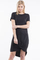 Twisted Black SS Tee Midi Dress