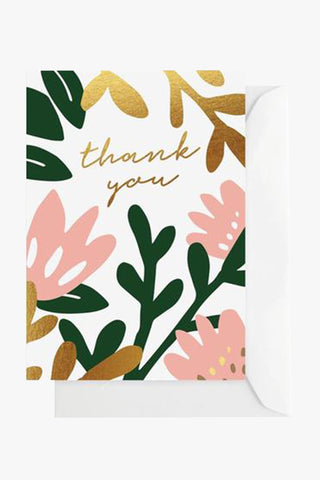 Tropical Thank You Greeting Card HW Greeting Cards Elm Paper   