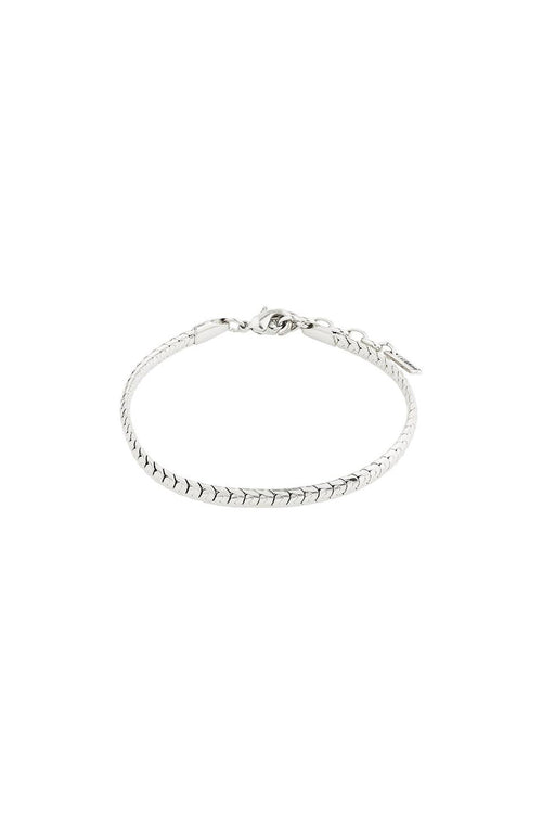 Talia Flat Snake Chain Silver Bracelet EOL ACC Jewellery Pilgrim   