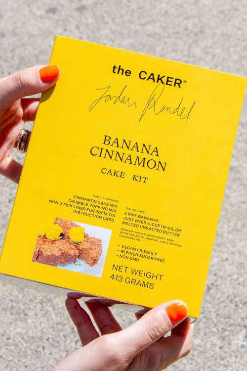 Banana Cinnamon Crumble Cake Kit HW Food & Drink The Caker   