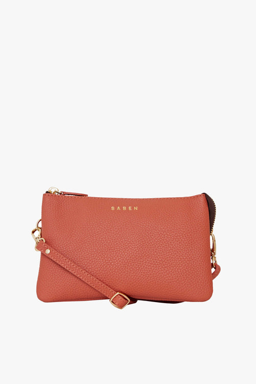 Tilly Multi Pocket Terracotta Crossbody Clutch ACC Bags - All, incl Phone Bags Saben   