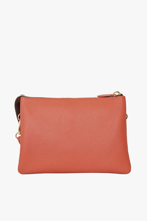 Tilly's Big Sis Crossbody Terracotta Leather Large Clutch ACC Bags - All, incl Phone Bags Saben   