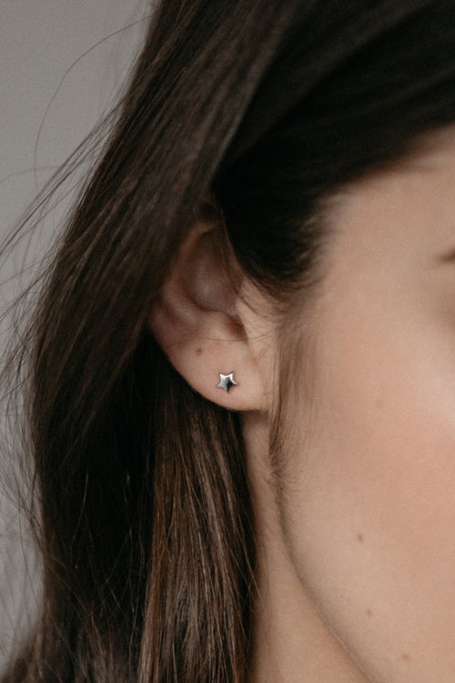 Twinkle Star Stud Earrings Silver ACC Jewellery Sophie   