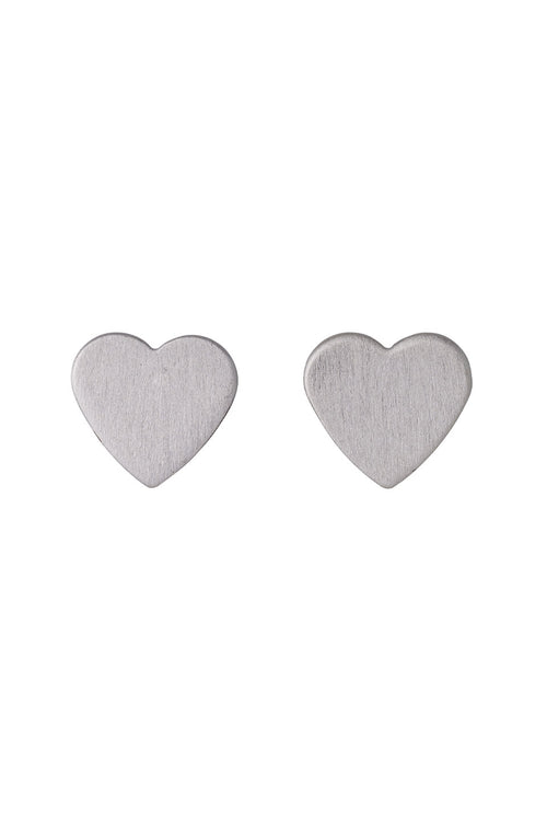 Vivi Silver Plated Heart Stud Earrings ACC Jewellery Pilgrim   