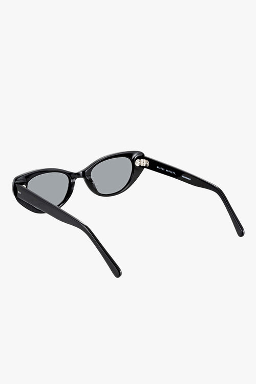 Wonderment Narrow Black Sunglasses ACC Glasses - Sunglasses Status Anxiety   