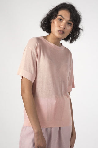 The Dream Pink Knit Tee WW Top Thing Thing   