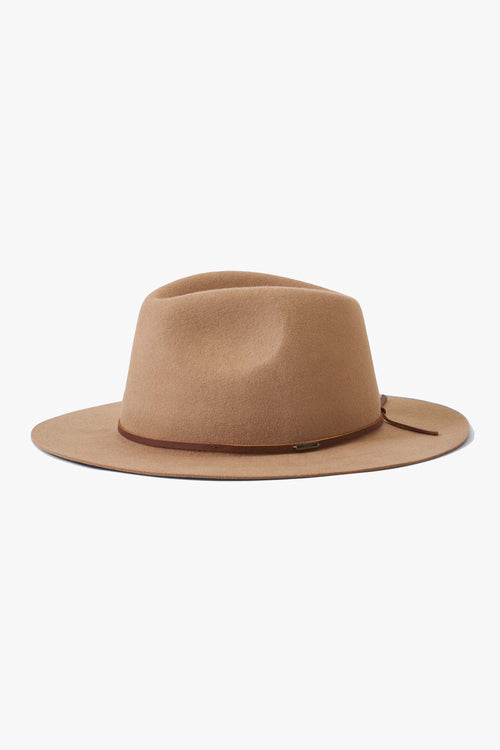 Wesley Packable Fedora Mojave Wool Felt Hat ACC Hats Brixton   