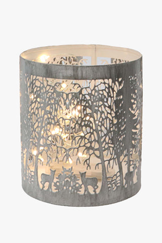 Lantern Forest Small Grey White HW Christmas Le Forge   