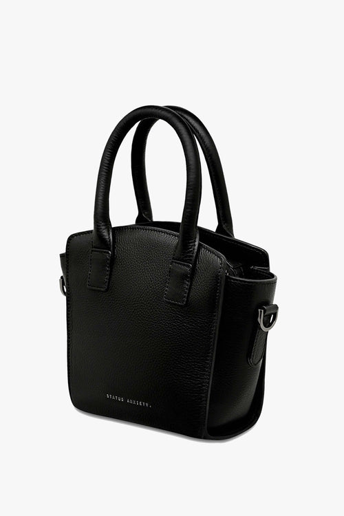 Worst Behind Us Black Leather Bag ACC Bags - All, incl Phone Bags Status Anxiety   