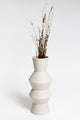 Divoc Medium White Vase 15x32cm