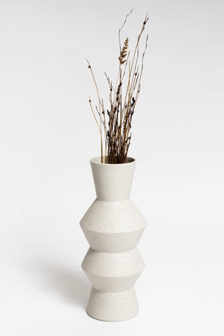 Divoc Medium White Vase 15x32cm HW Decor - Bookend, Hook, Urn, Vase, Sculpture NED Collections   