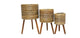 Adair Natural Rattan Planter with Legs Small