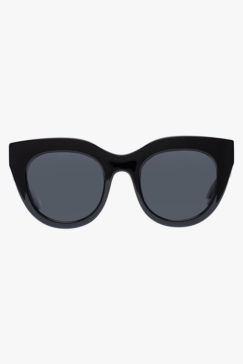 Air Heart Cat Eye Black Gold Khaki Lens Sunglasses ACC Glasses - Sunglasses Le Specs   
