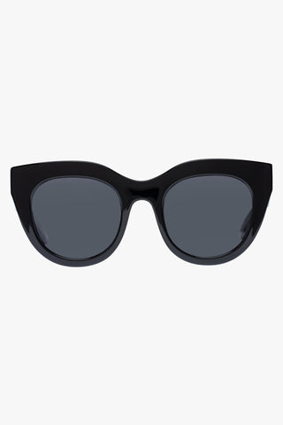 Air Heart Cat Eye Black Gold Khaki Lens Sunglasses