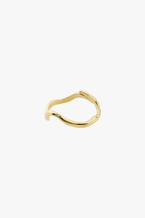 Alberte Organic Shape Adjustable Ring Gold ACC Jewellery Pilgrim   