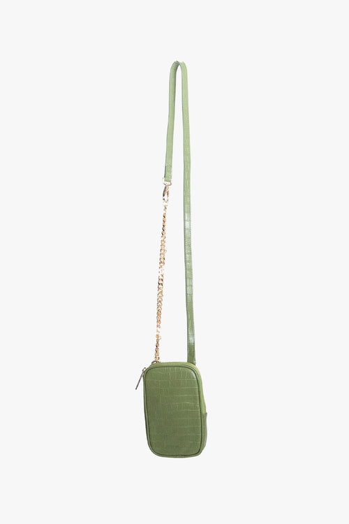 Attached to Me Khaki Gold Hardware Leather Bag ACC Bags - All, incl Phone Bags Federation   